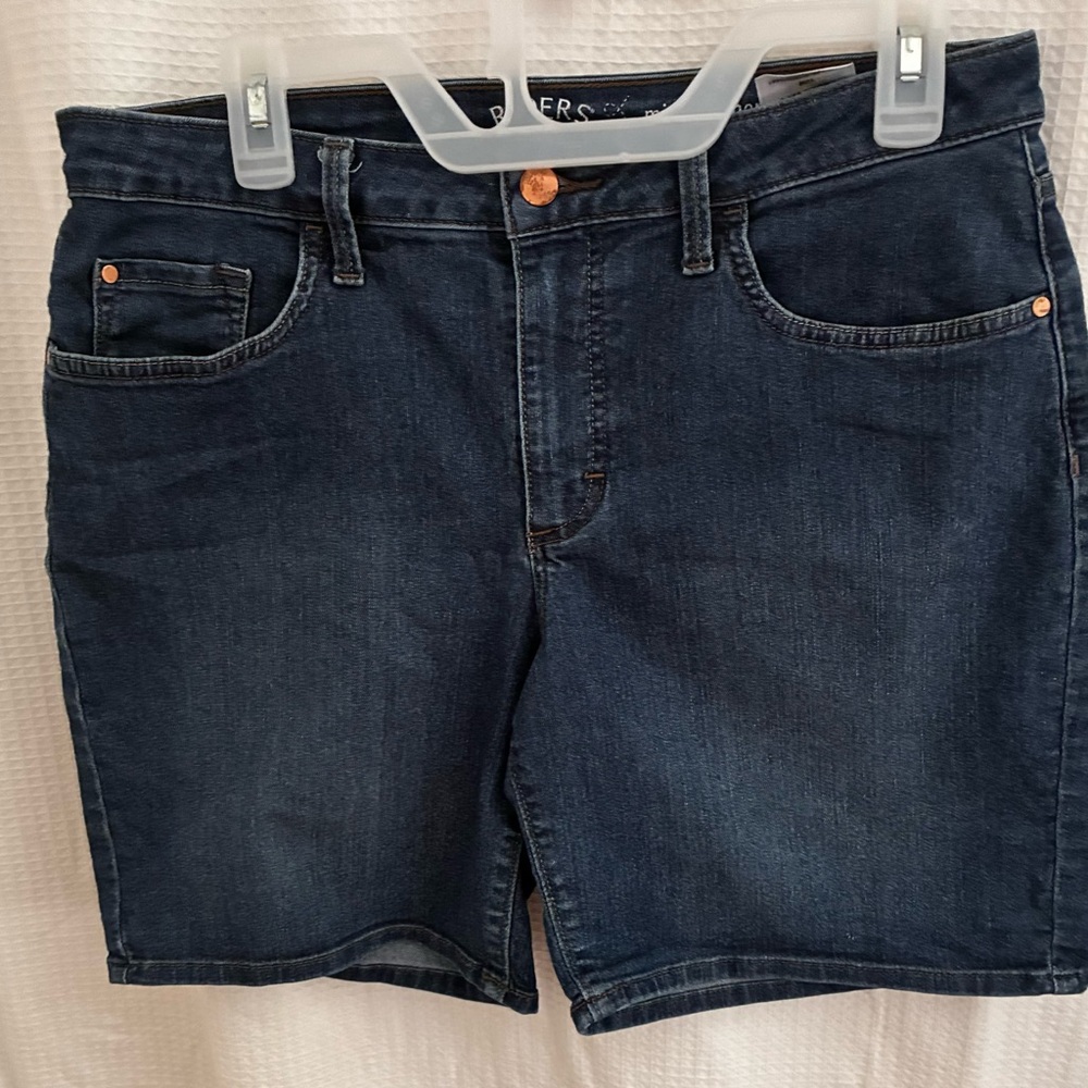 Riders by Lee Dark Blue Denim Jean Shorts